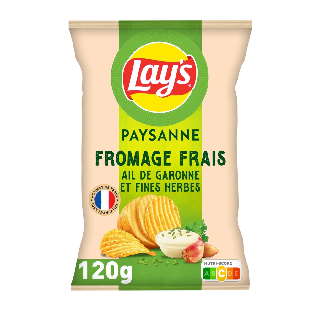 Lay's Paysanne Creamy Cheese with Garonne Garlic & Herbs