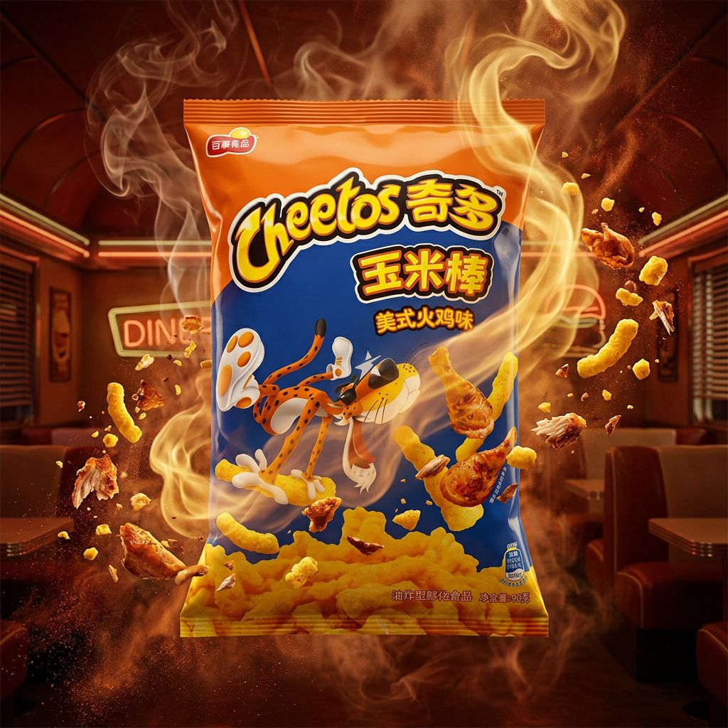 Cheetos American Turkey Big, saveur dinde rôtie, grand format importé USA, disponible sur My American Shop