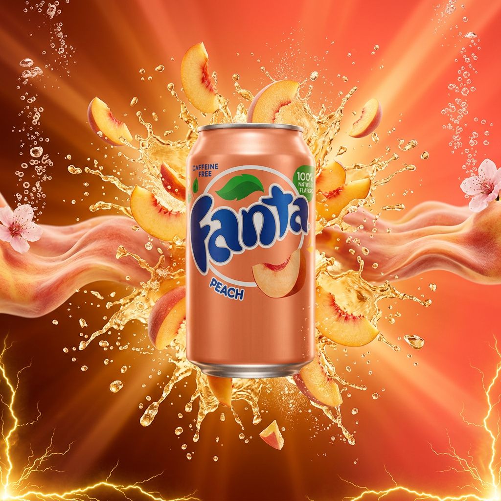 Fanta Peach canette soda américain saveur pêche edition US exclusive disponible sur My American Shop
