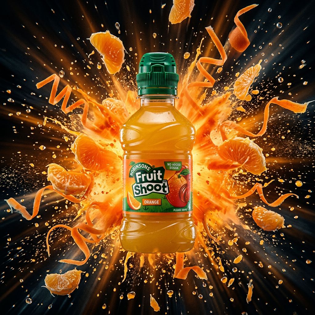 Fruit Shoot Orange Small, boisson fruitée légère sans sucres ajoutés, format compact, origine UK, disponible sur My American Shop