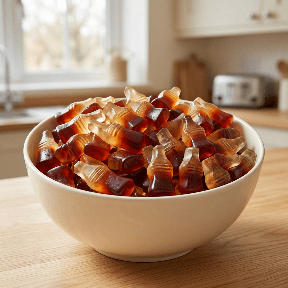 Bonbons Haribo Cola Pick'n Mix présentés dans un bol | My American Shop