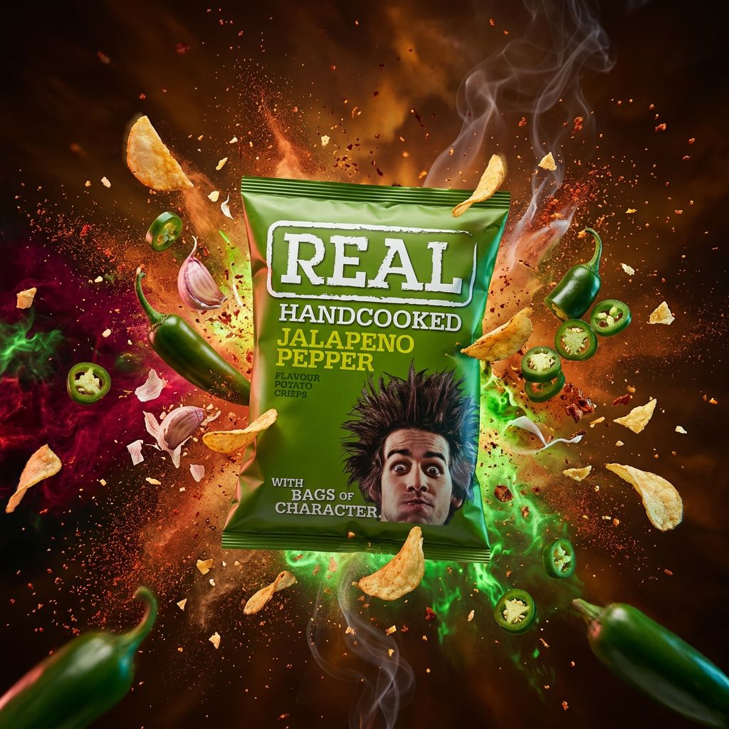 Chips Real Crisp Jalapenos saveur piment epice snack americain format sachet disponible sur My American Shop