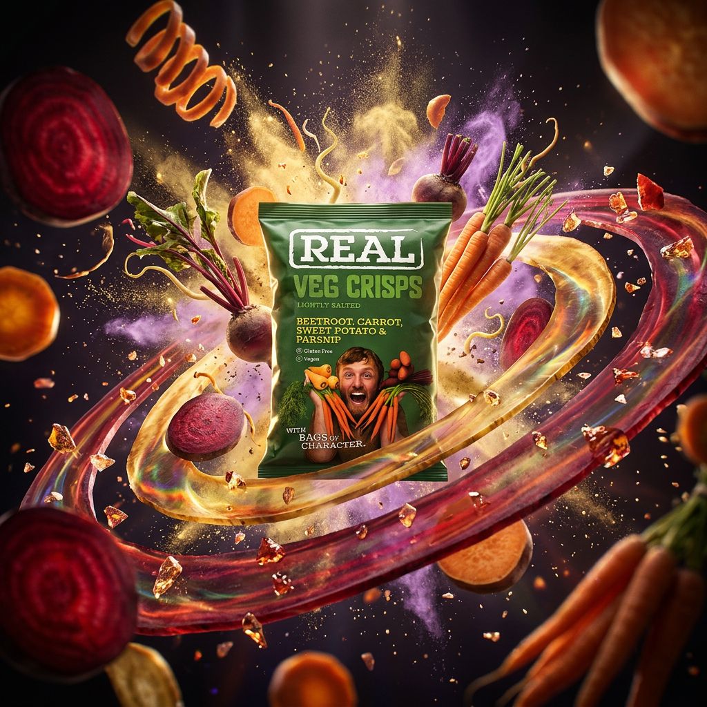 Real Crisp Small Vegetables Crisps betterave carotte patate douce panais format mini disponible sur My American Shop