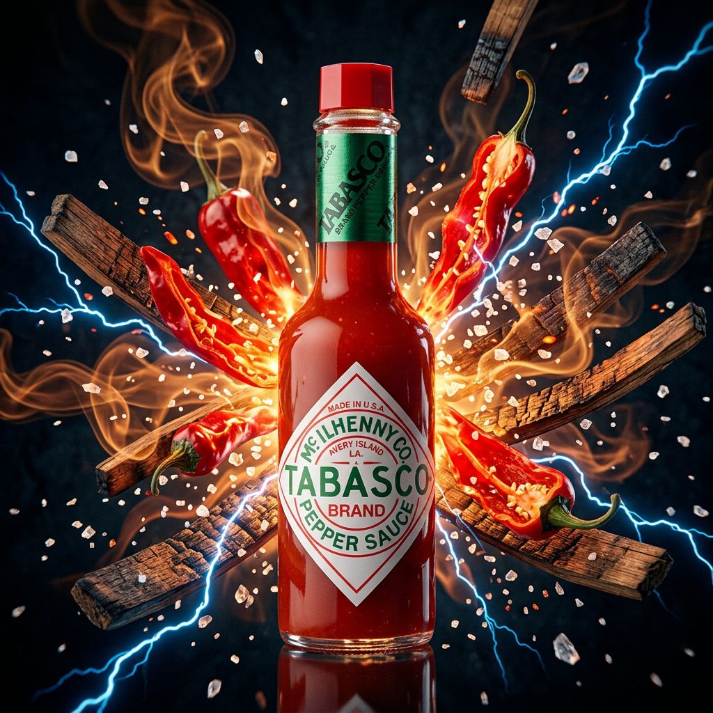 Tabasco Pepper Sauce originale en verre, piment rouge Louisiane, format classique, disponible sur My American Shop