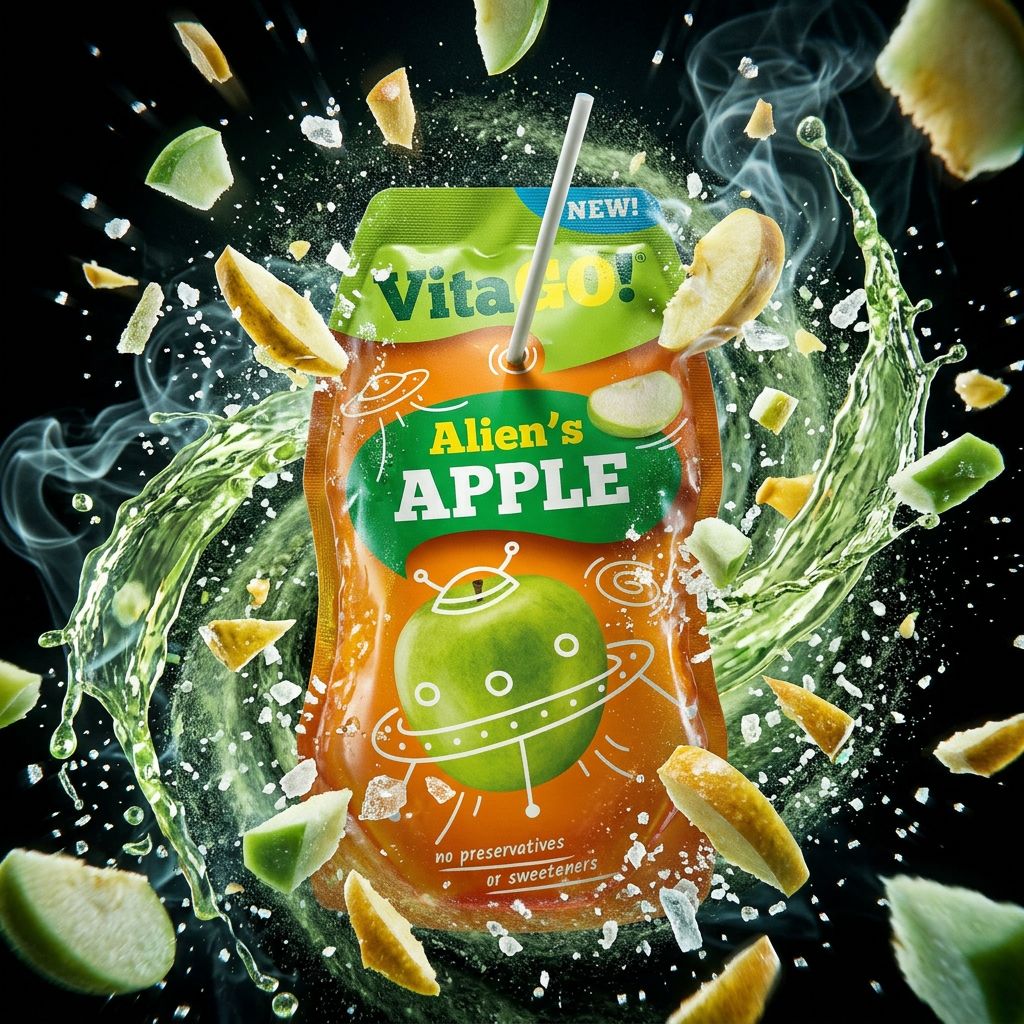 Vitago Apple, boisson pomme importée acidulée en bouteille, disponible sur My American Shop
