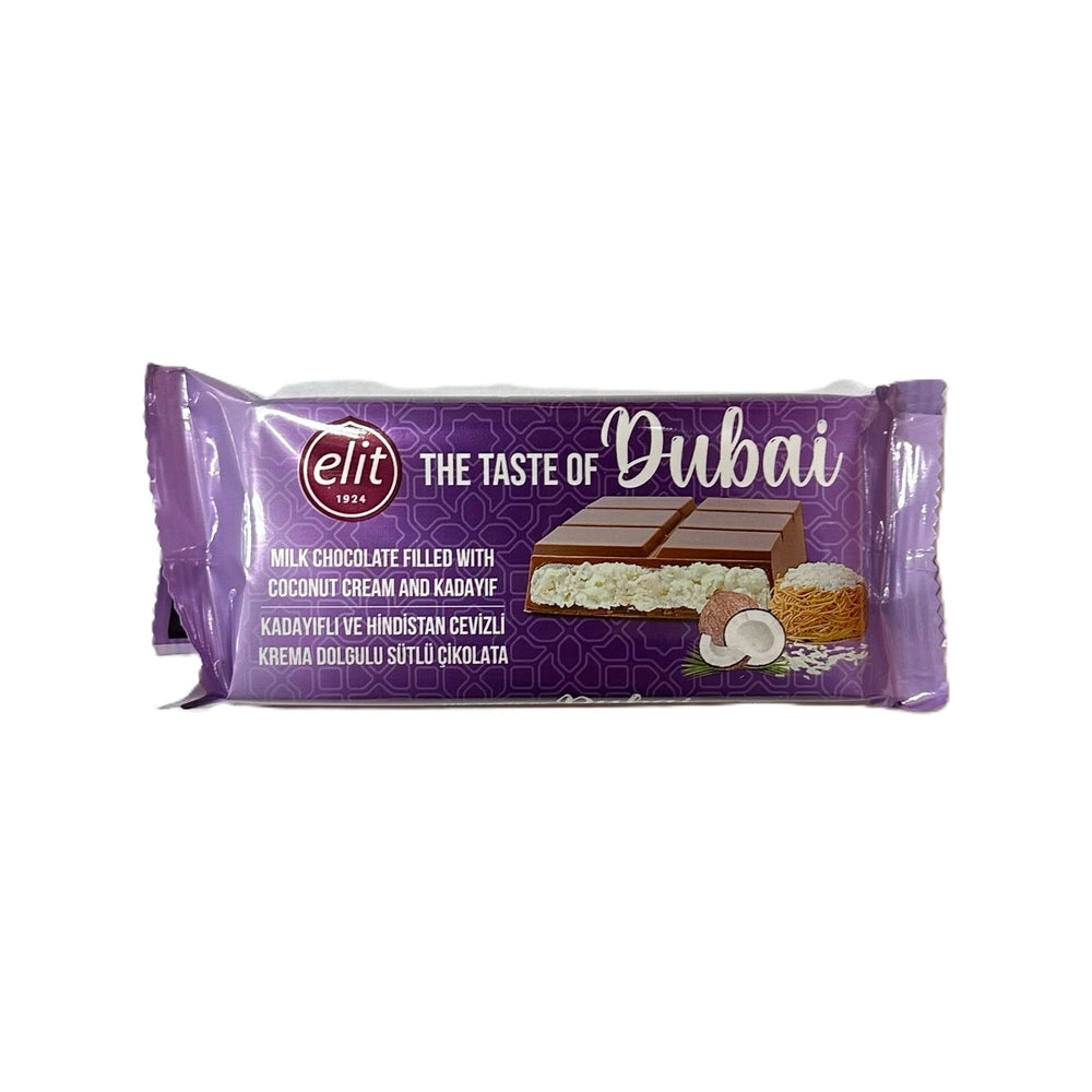 Elit Dubai Milk Chocolate Coconut Cream & Kadayif - My American Shop