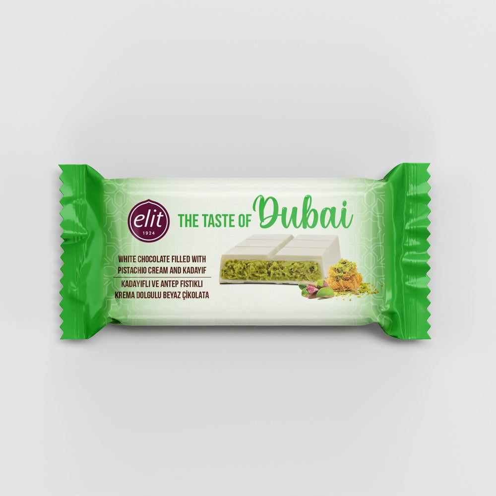 Elit Dubai White Chocolate & Pistachio - My American Shop
