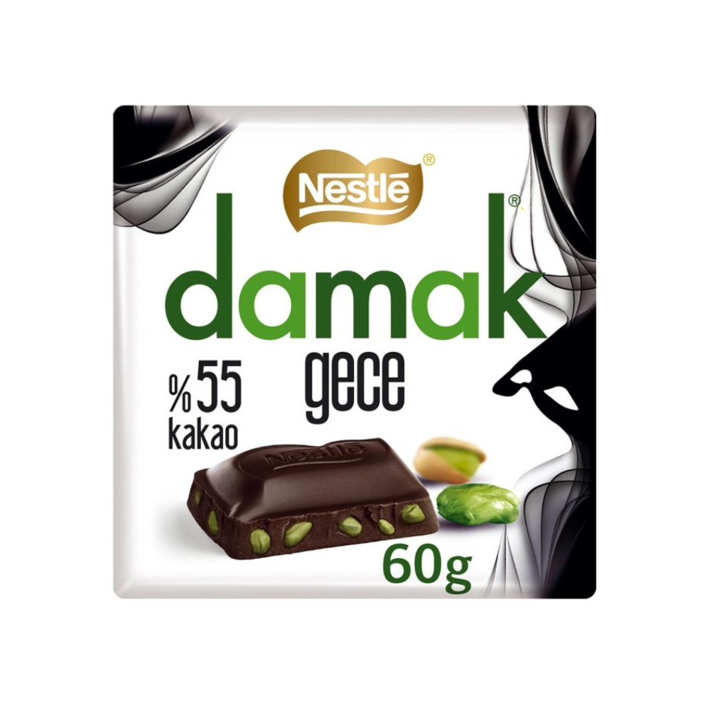 Nestle Damak Gece Dark Chocolate & Pistachio - My American Shop