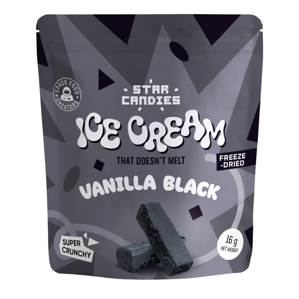 Star Candies Freeze-Dried Ice Cream Black Vanilla Small - My American Shop