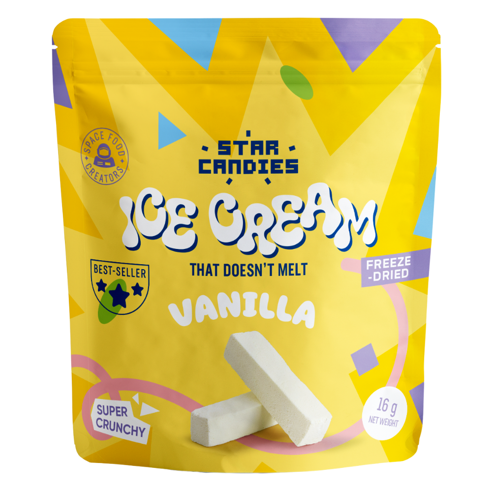 Star Candies Freeze-Dried Ice Cream Vanilla Small - My American Shop