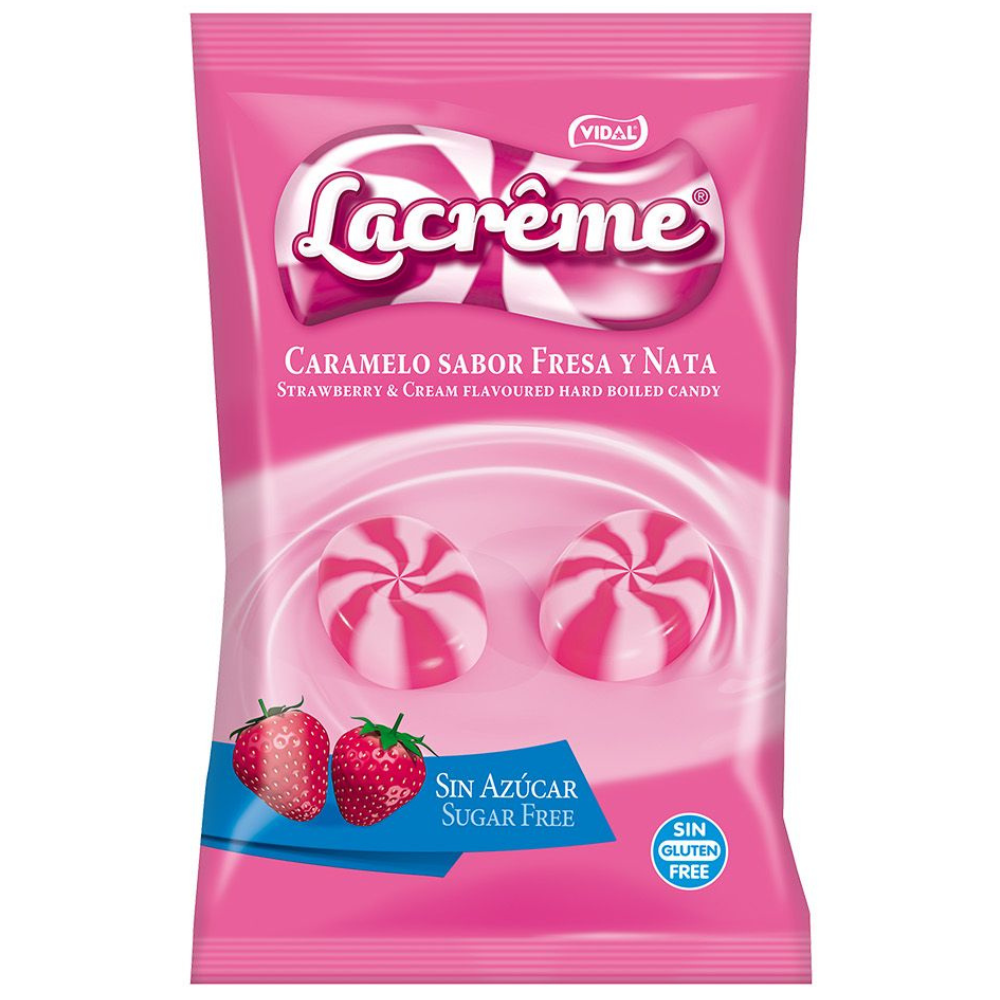 Vidal Lacrême Sugar Free Strawberry & Cream Small