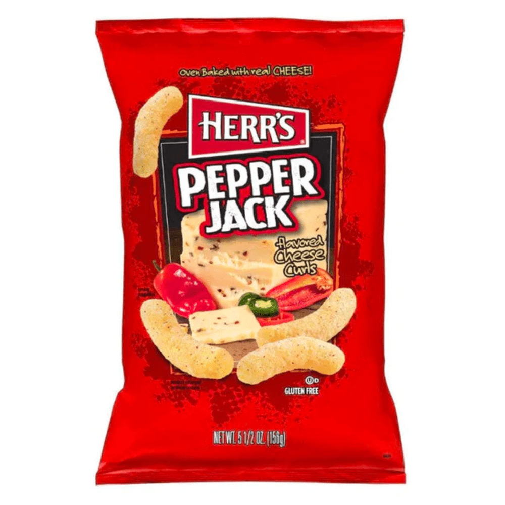 Herr's Pepper Jack Cheese Curls - My American Shop France