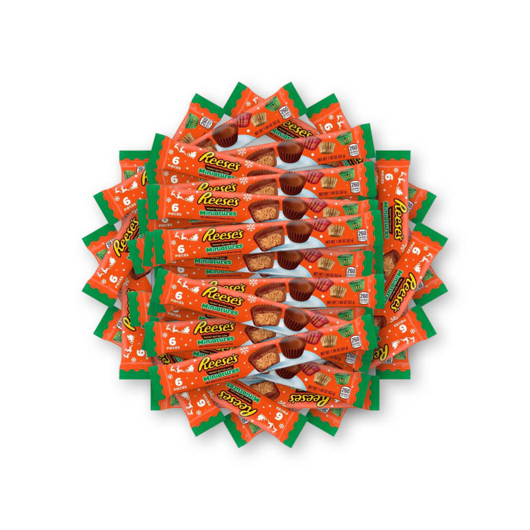 Reese's Christmas Peanut Butter Cup 6 Miniatures - My American Shop