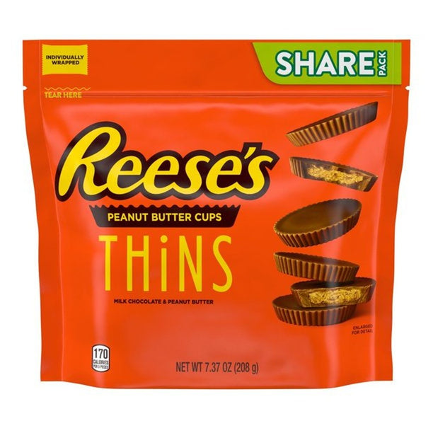 REESE'S MINI PEANUT BUTTER THINS XXL - My American Shop