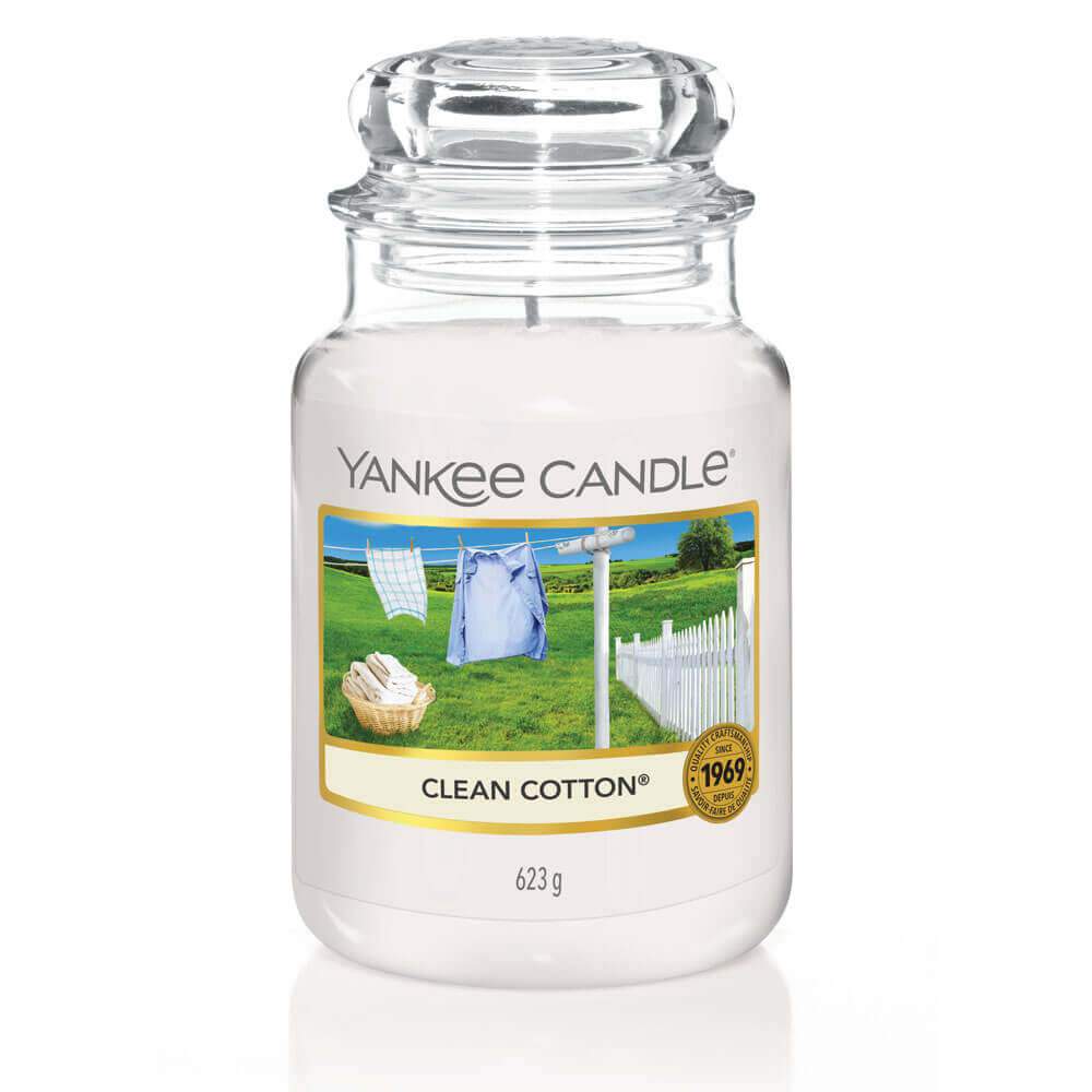Yankee Candle Clean Cotton Grande Jarre - My American Shop