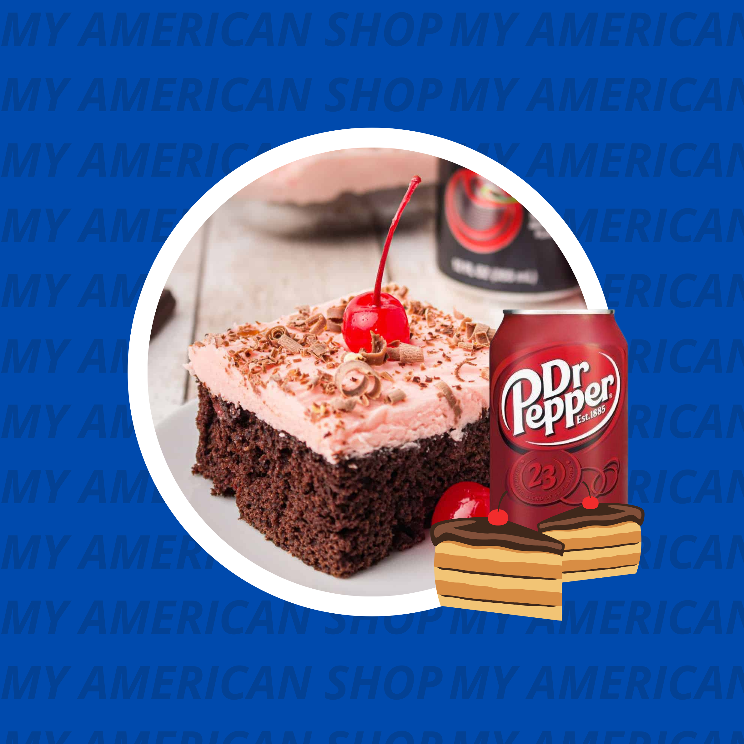 Dr Pepper Cake - My American Shop