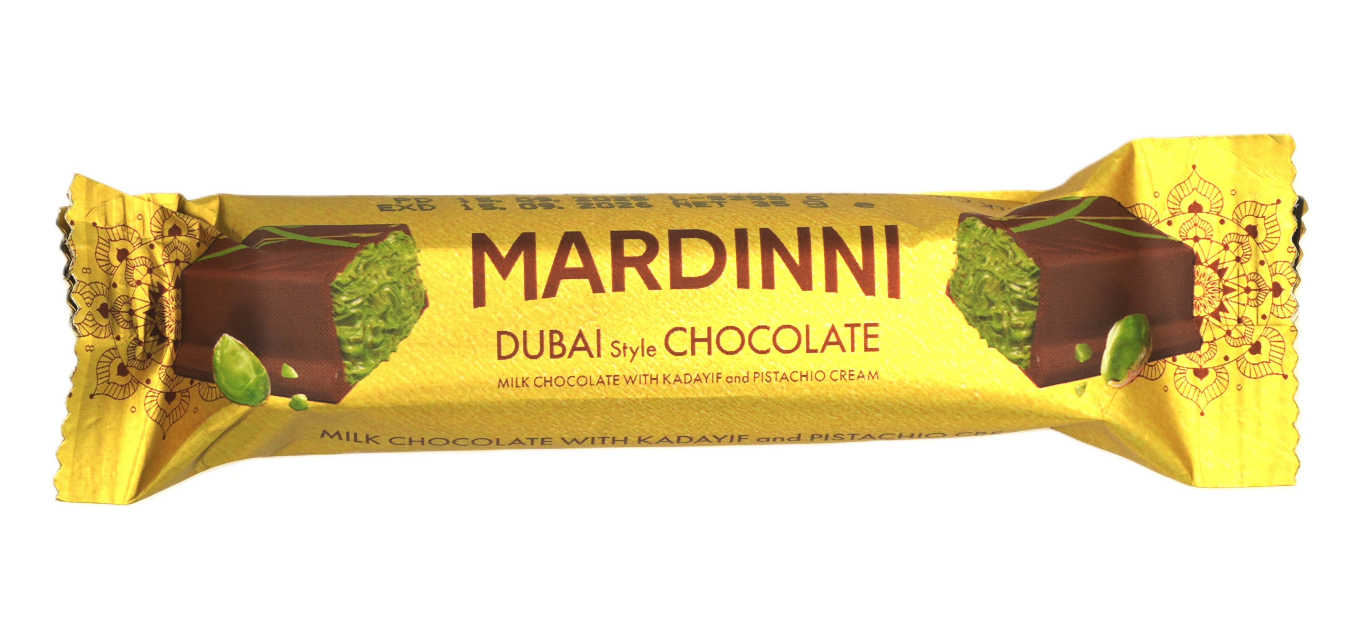 Mardinni Dubai-chocolade met Kunafa & Pistachecrème