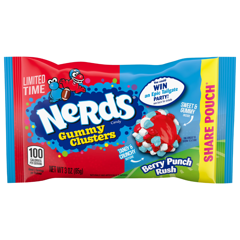 Nerds Gummy Cluster NFL Berry Punch Rush - My American Shop