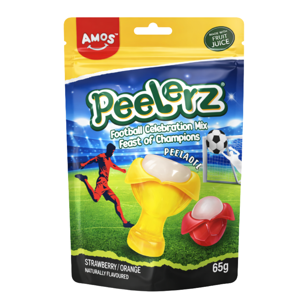 Amos Peelerz Gummy World Cup Strawberry Orange - My American Shop