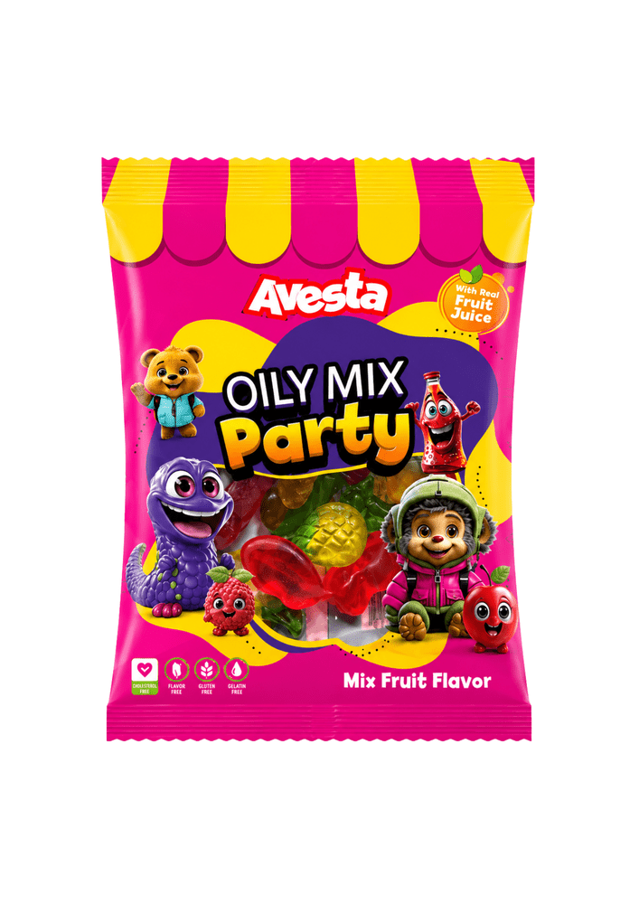 Avesta Olieachtige Mix Party Gummy Fruitsmaak