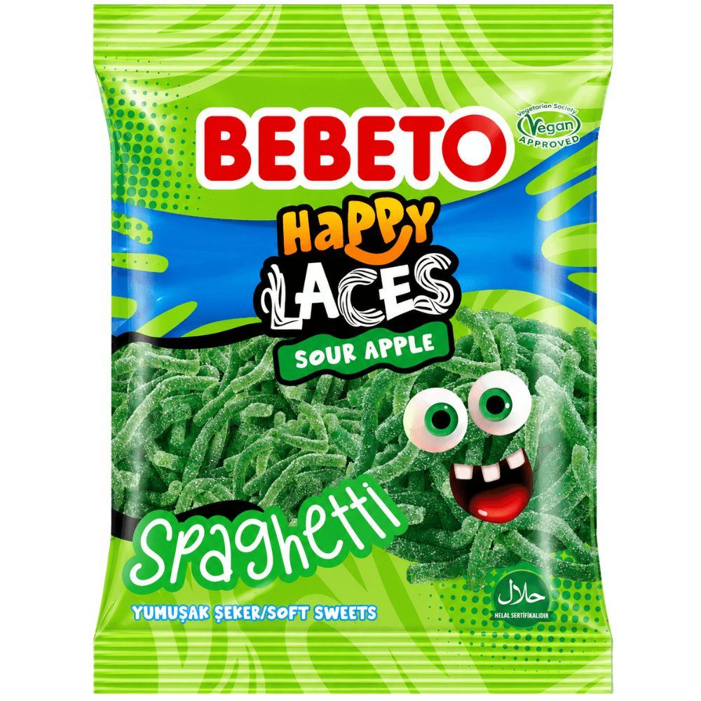 Bebeto Spaghetti Happy Laces Zure Appel