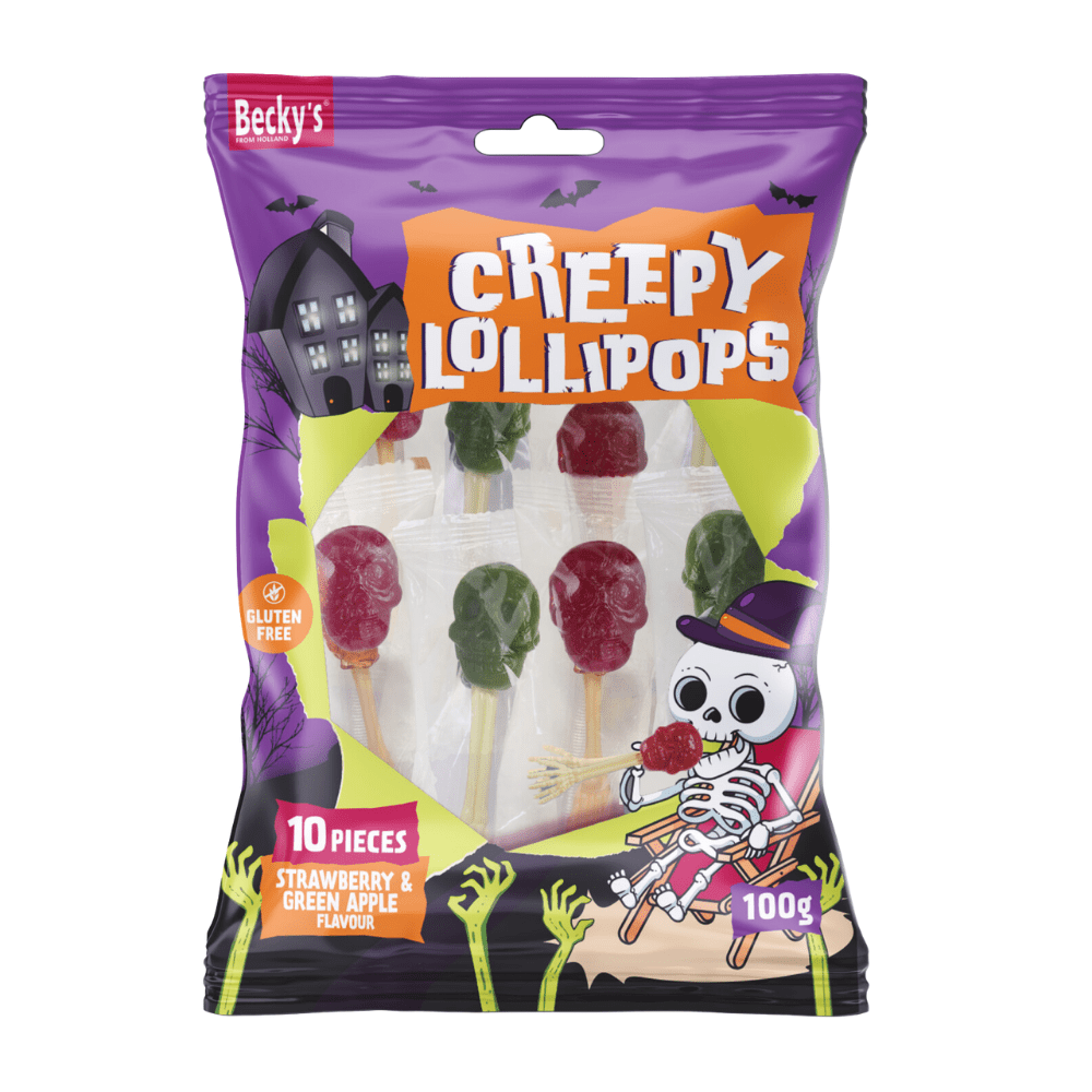 Becky's Creepy Bones Lolly Appel Aardbei