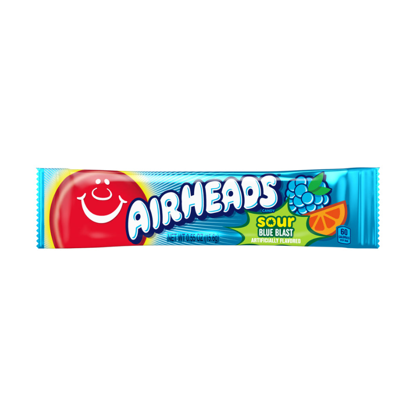 Airheads zure blauwe explosie