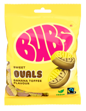 Bubs Godis Goody Sweet Ovals Banana - My American Shop