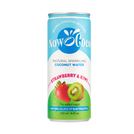 Nu Coco Sparkling Kokoswater Aardbei & Kiwi