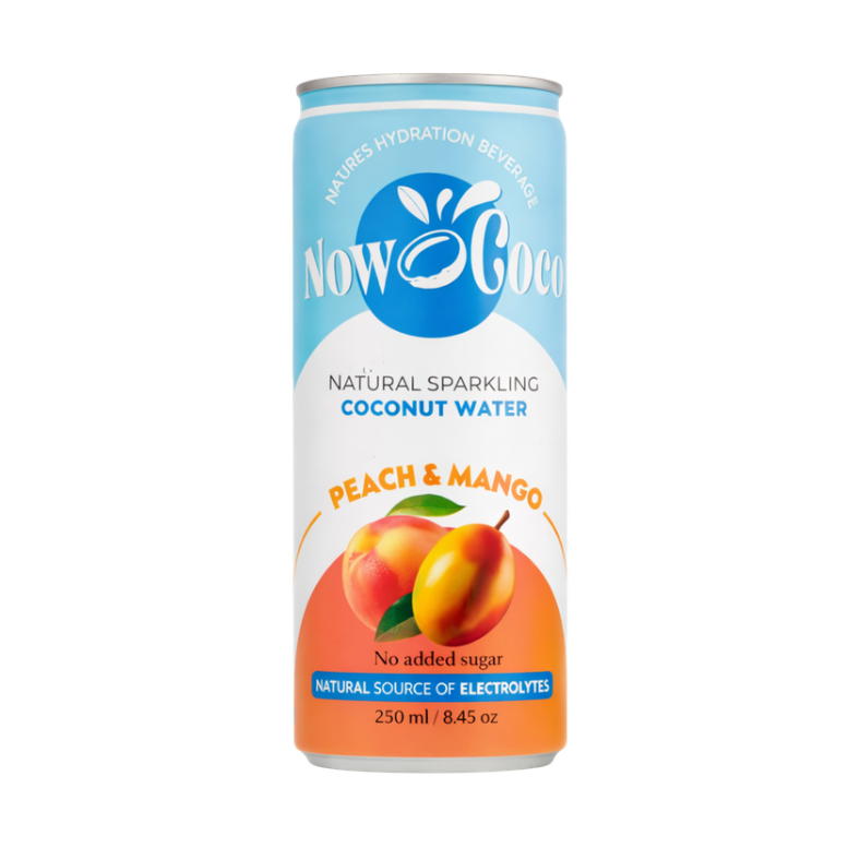 Nu Coco Sparkling Kokoswater Perzik & Mango
