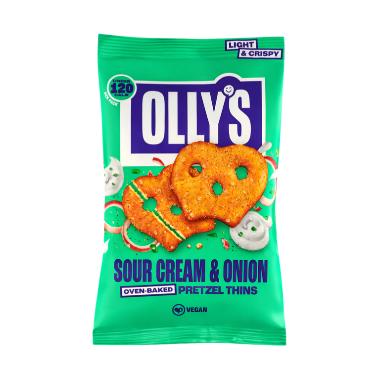 Olly's Pretzel Thins Sour Cream & Onion - My American Shop