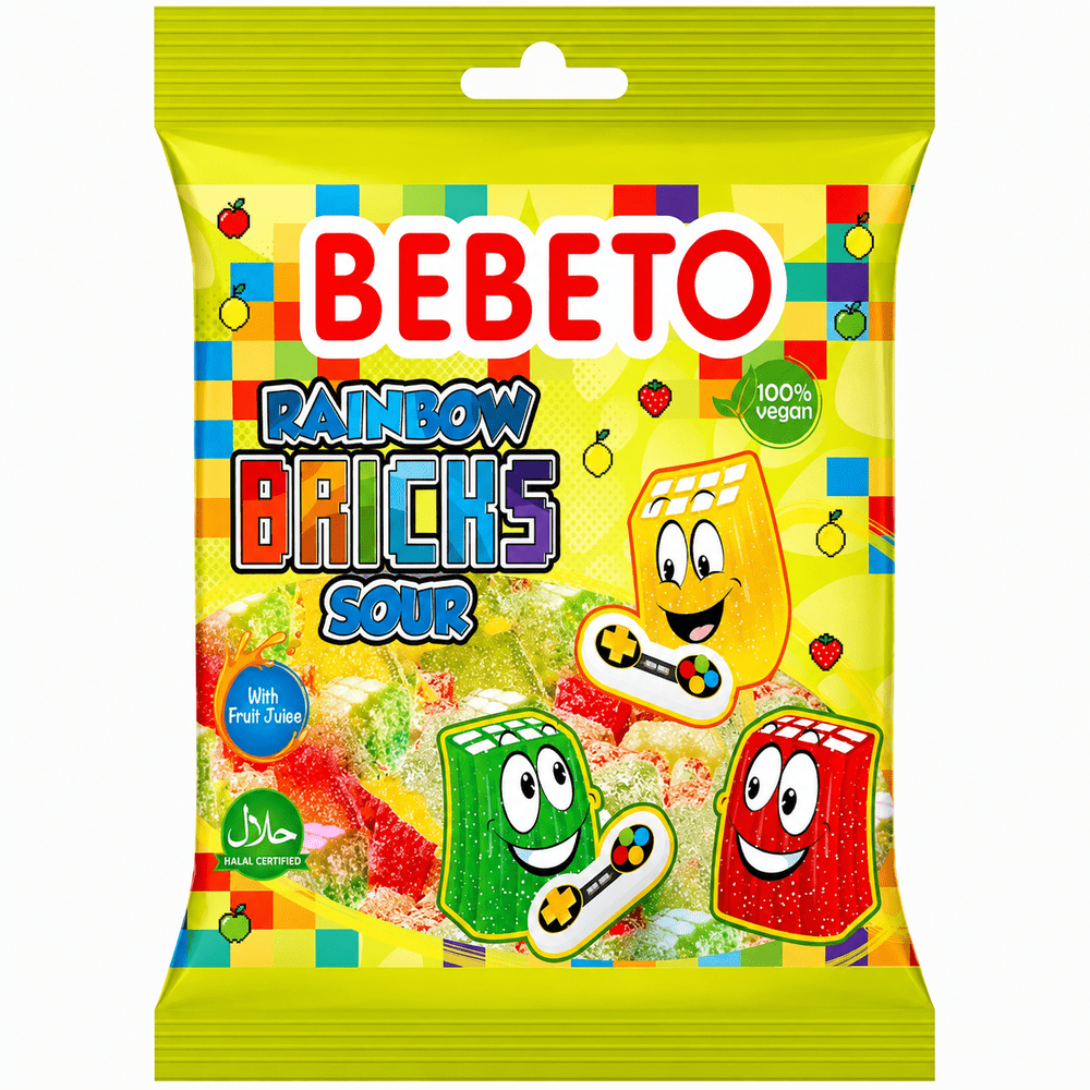 Bebeto Rainbow Bricks Zuur