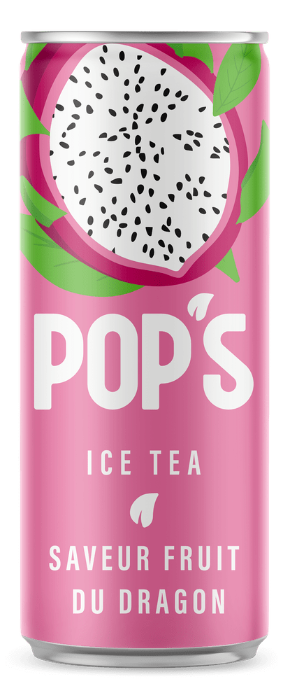 Pop's Ice Tea Drakenfruitblikje