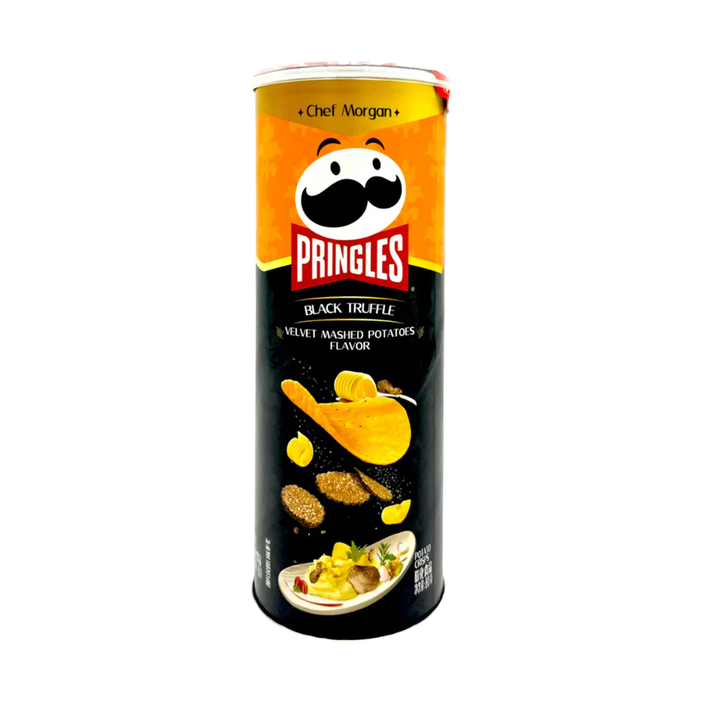 Pringles zwarte truffel fluwelen aardappelpuree