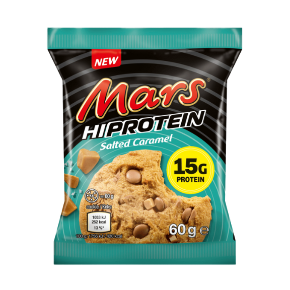 Mars gezouten karameleiwitkoekje