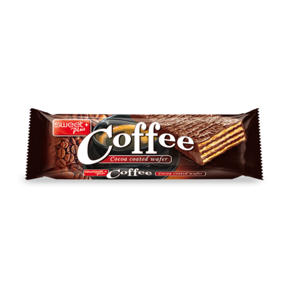 Sweet Plus koffiecacao gecoate wafel