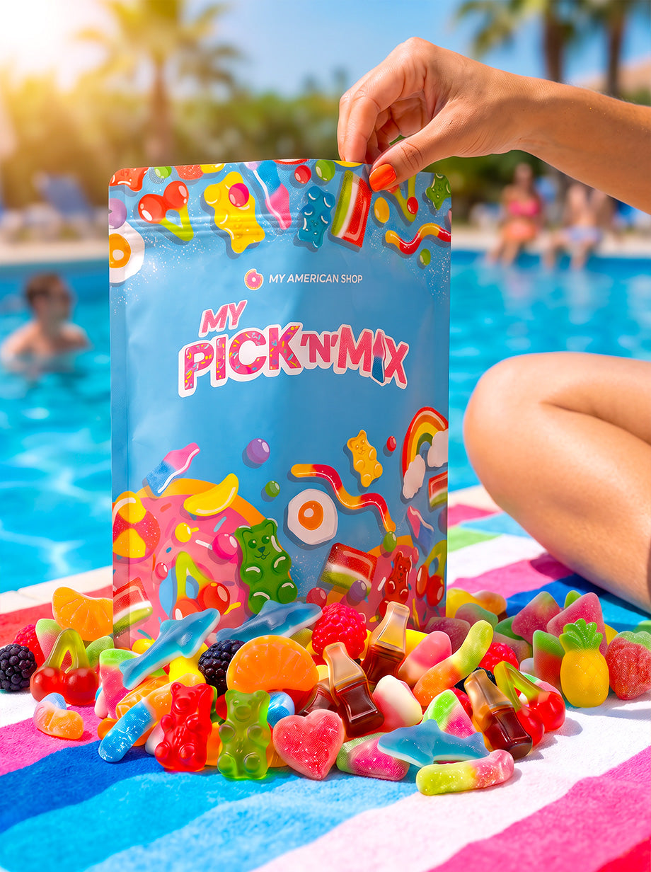 Onze snoepjes in Pick'nMix