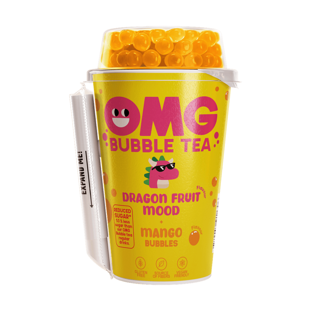 OMG Bubble Tea Drakenfruit Mango