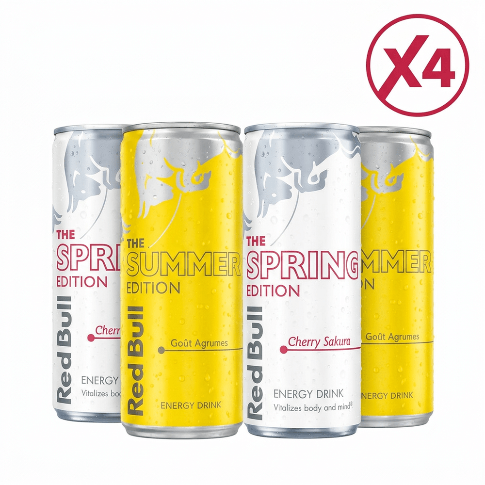 Red Bull Cherry Sakura en Summer Edition Citrus 4-pack