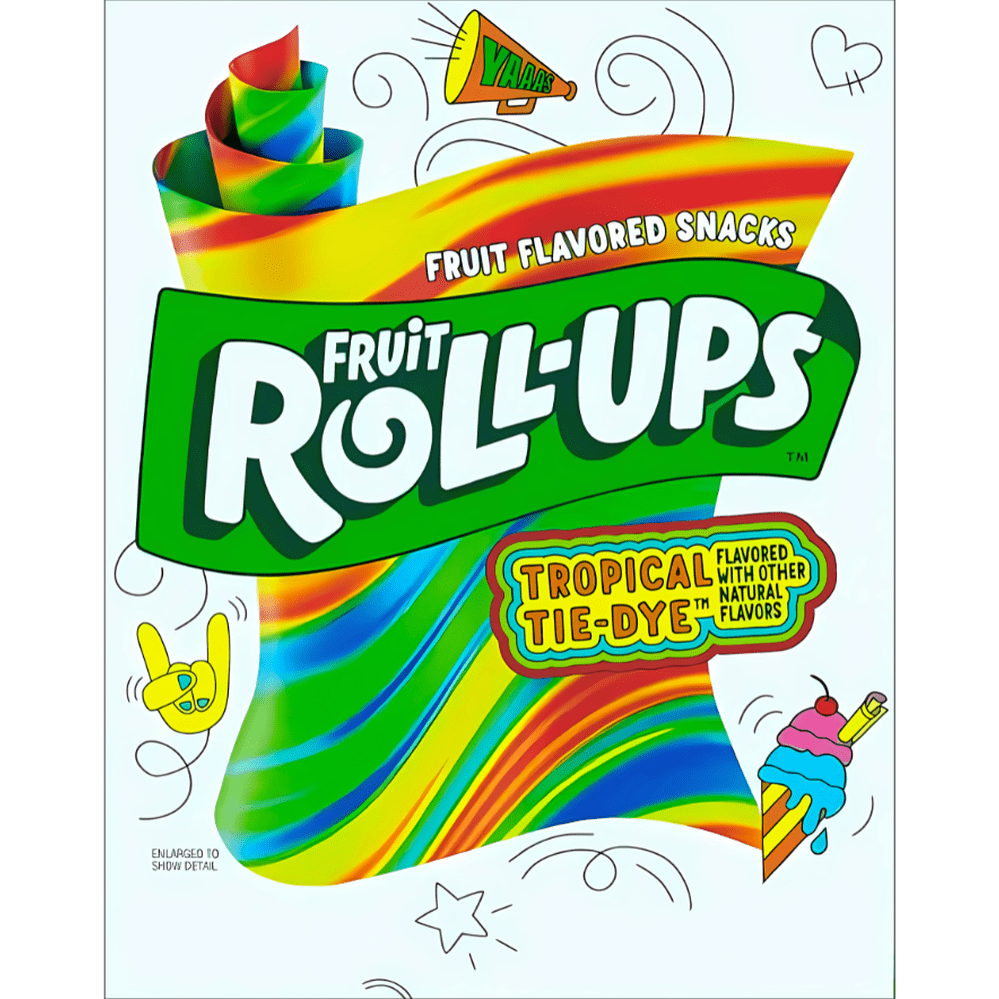 Betty Crocker Fruit Roll-Ups Tropical Tie-dye - My American Shop