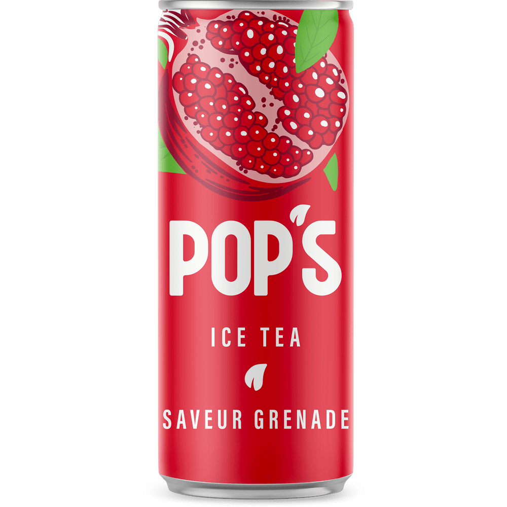 Pop's Ice Tea Granaatappelblikje
