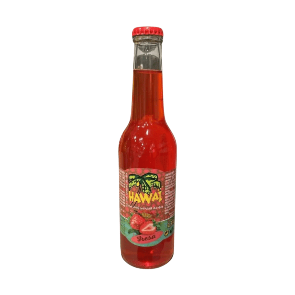 Hawaii glazen fles aardbei