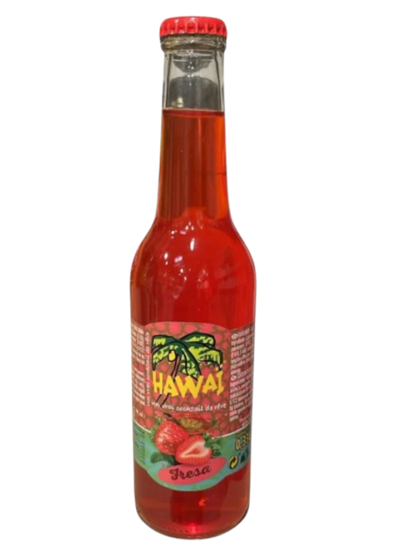 Hawaï Glass Bottle Strawberry - My American Shop