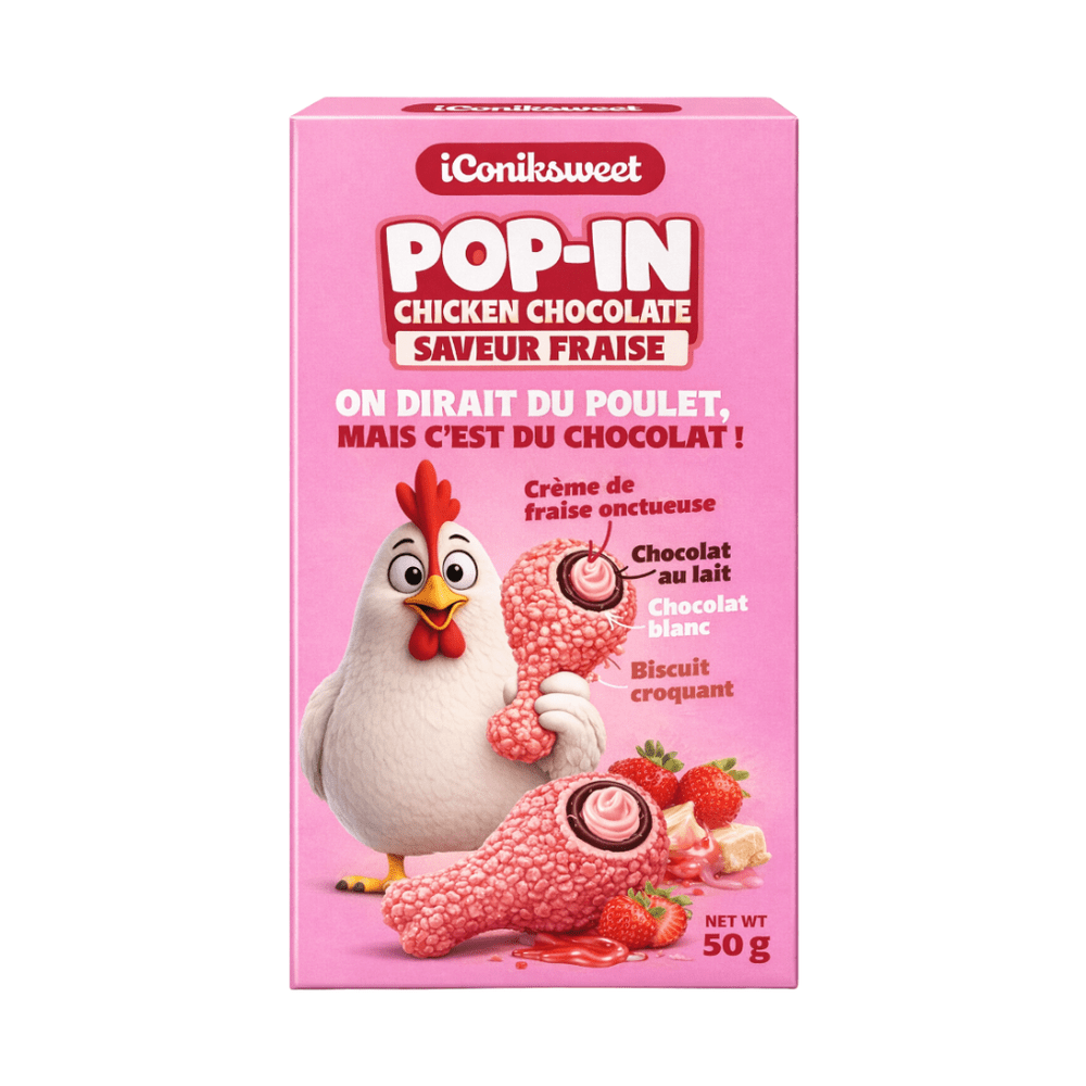 Iconiksweet Pop-In Kip Aardbei