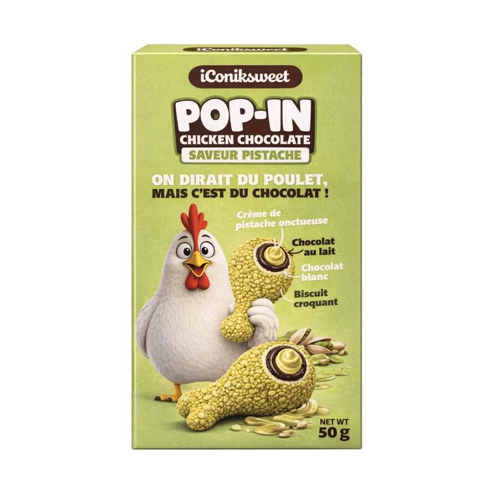 Iconische zoete pop-in kip-pistache