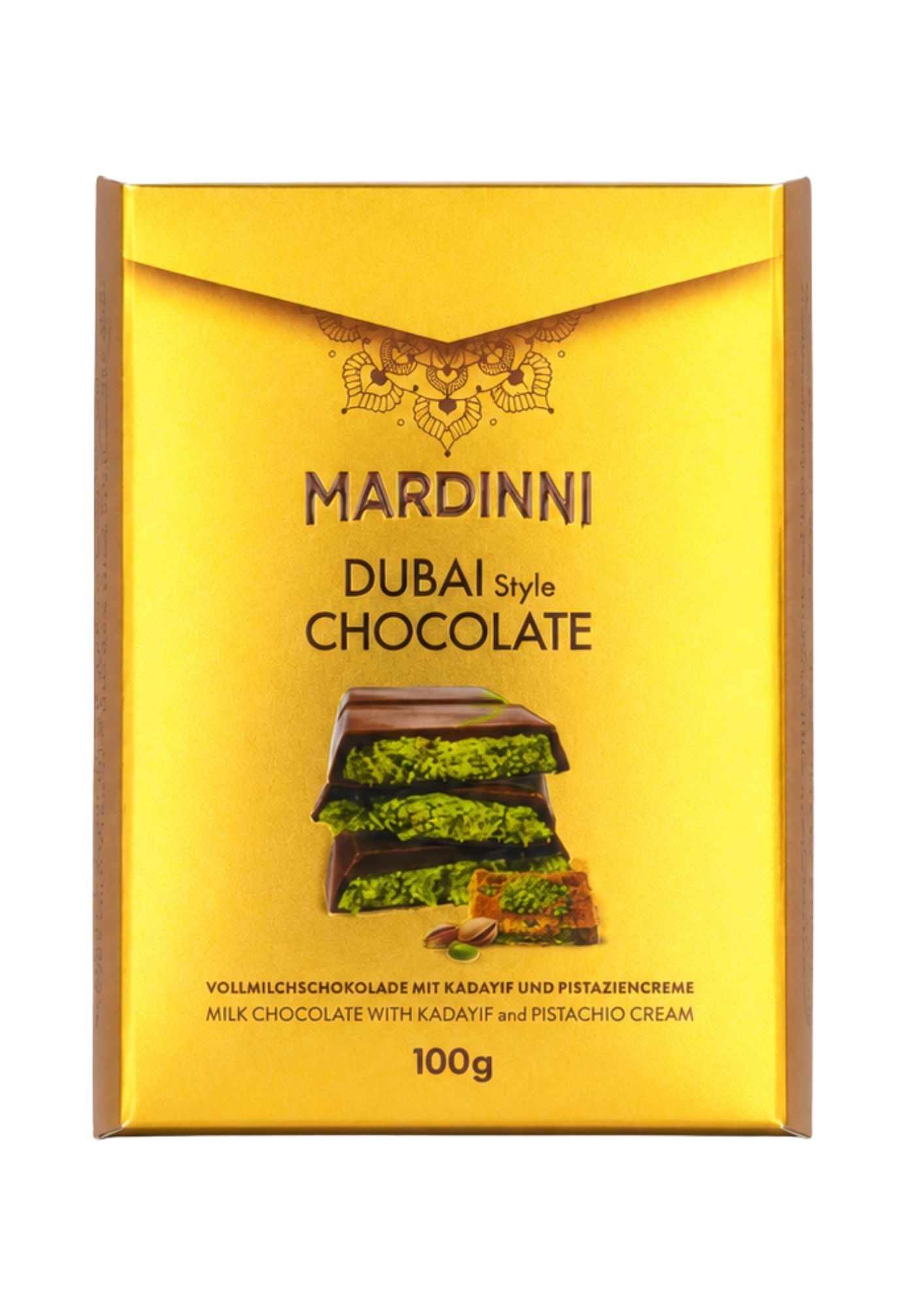 Mardinni Dubai Chocolade Met Kunafa & Pistachecrème Medium