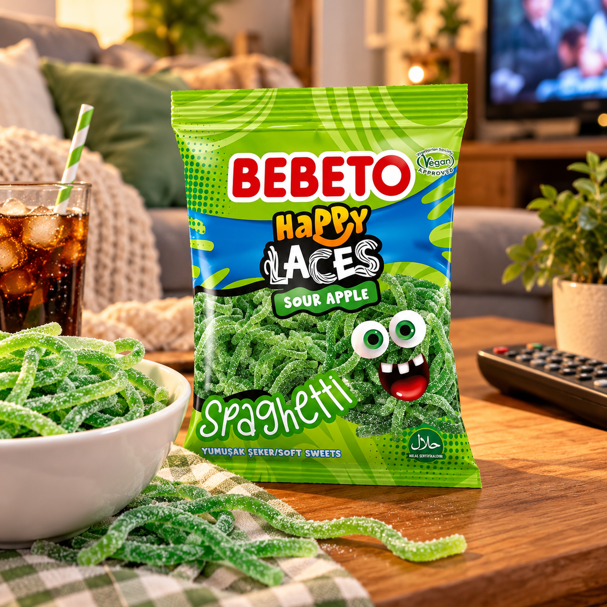 Bebeto Spaghetti Happy Laces Zure Appel