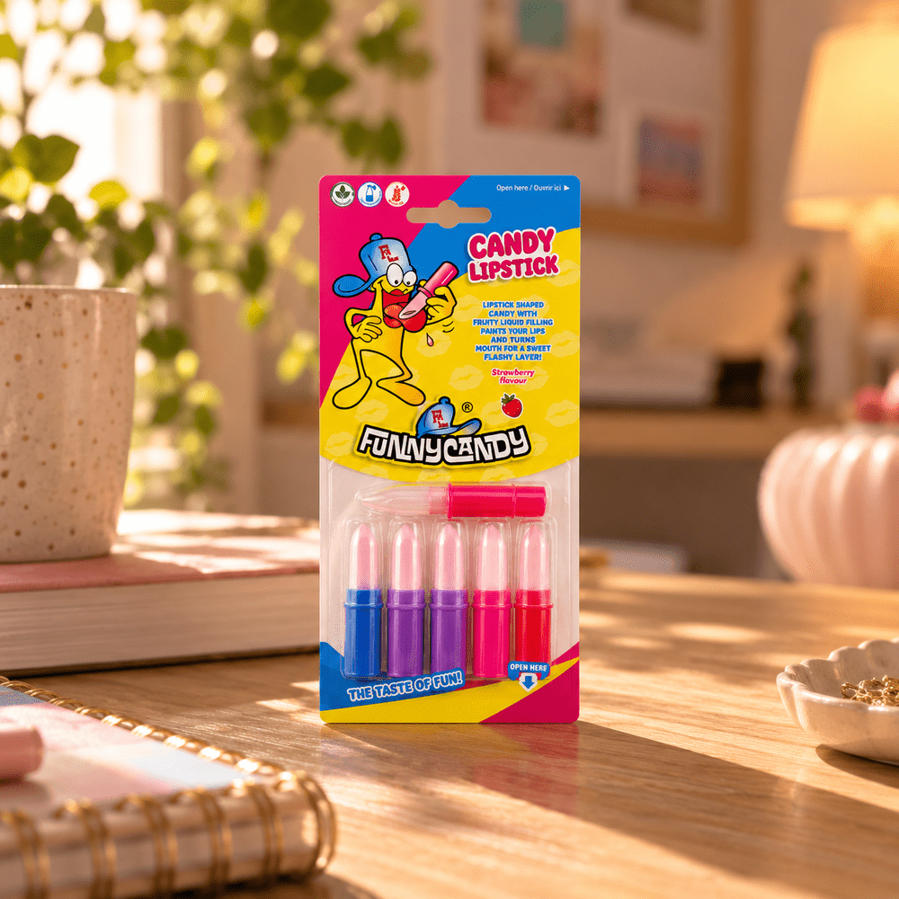 Grappige snoepsnoeplipstick