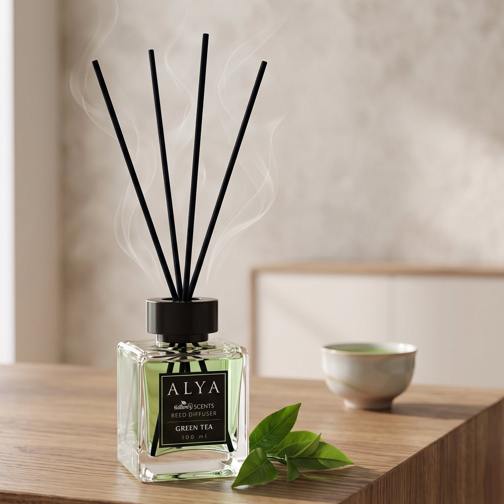 Alya Reed Diffuser Groene Thee