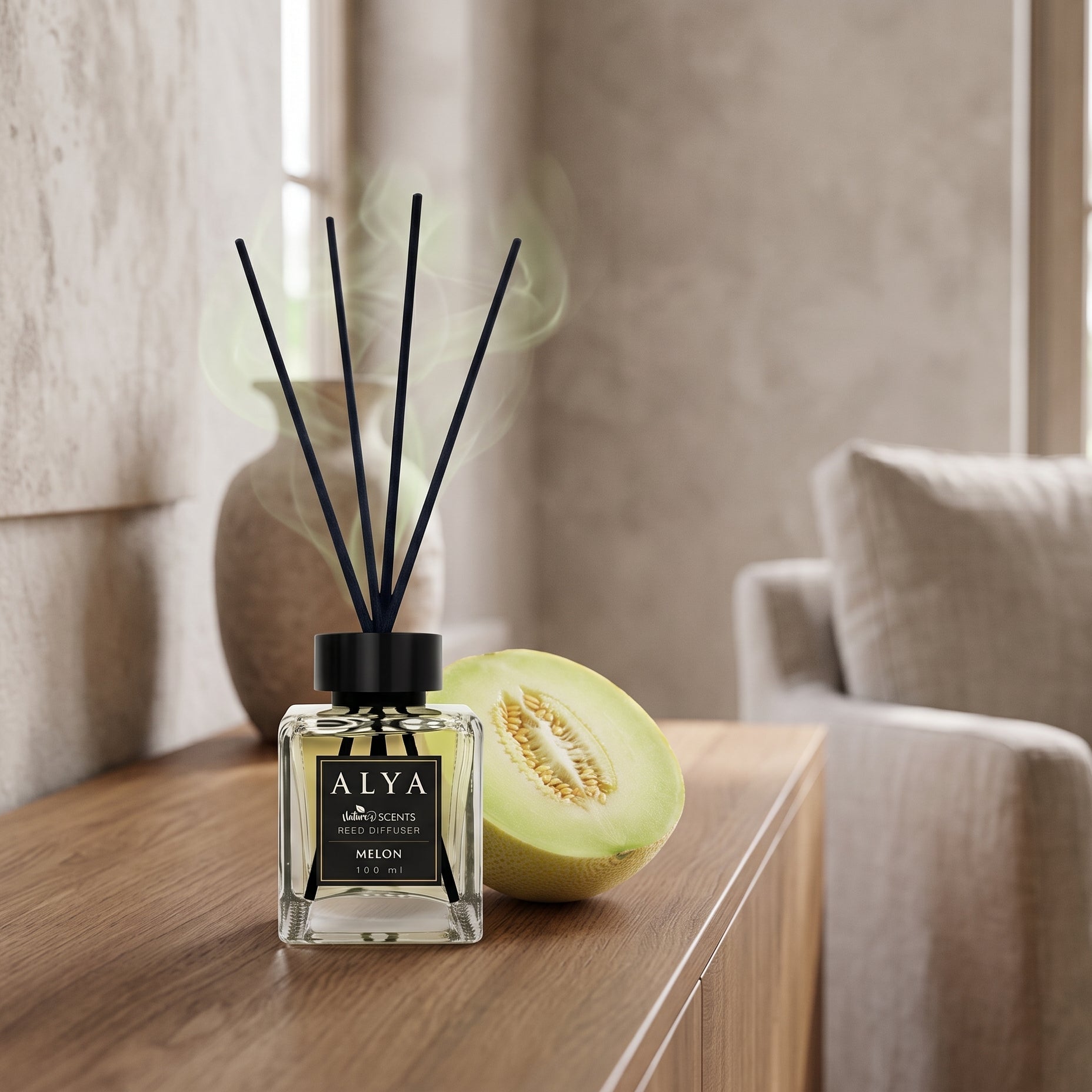 Alya Reed Diffuser Meloen